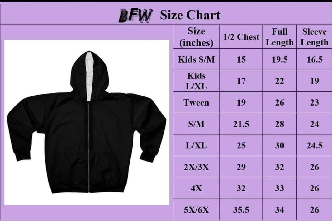 Eff off zip up hoodie without sherpa fleece lining