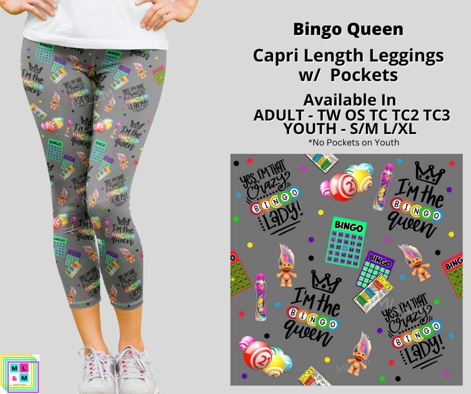 Bingo Queen Capri Length w/ Pockets