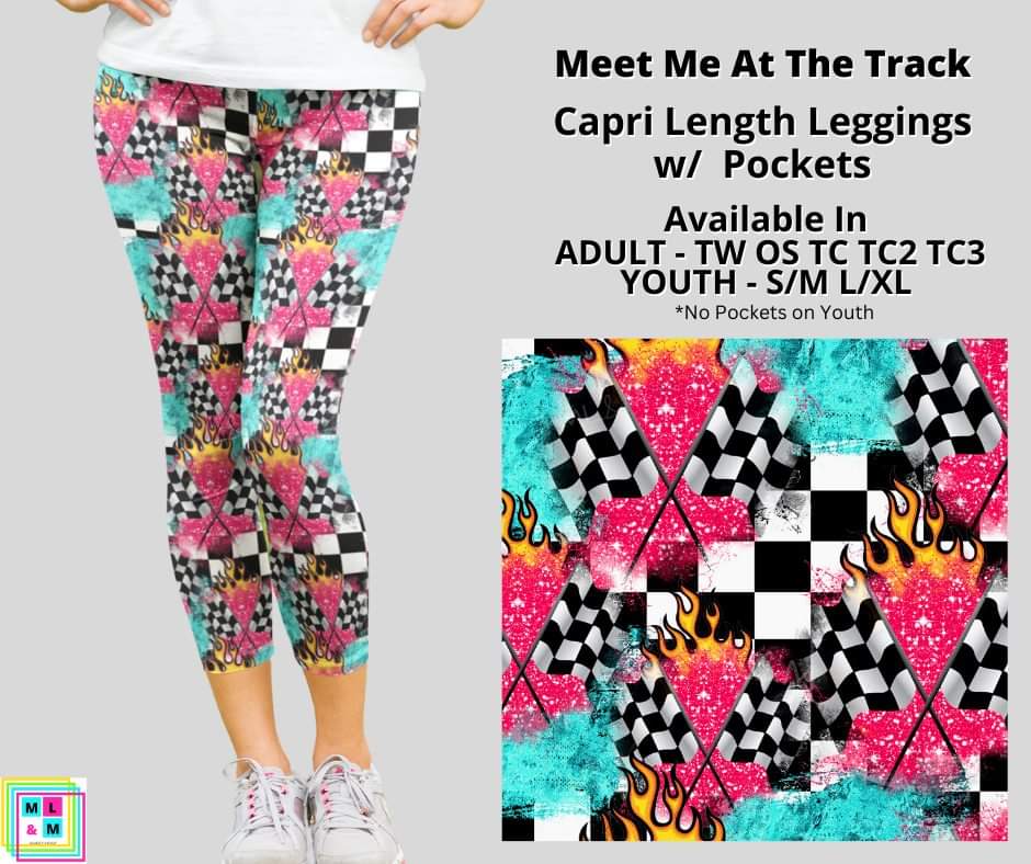 Meet Me At The Track Capri Length w/ Pockets