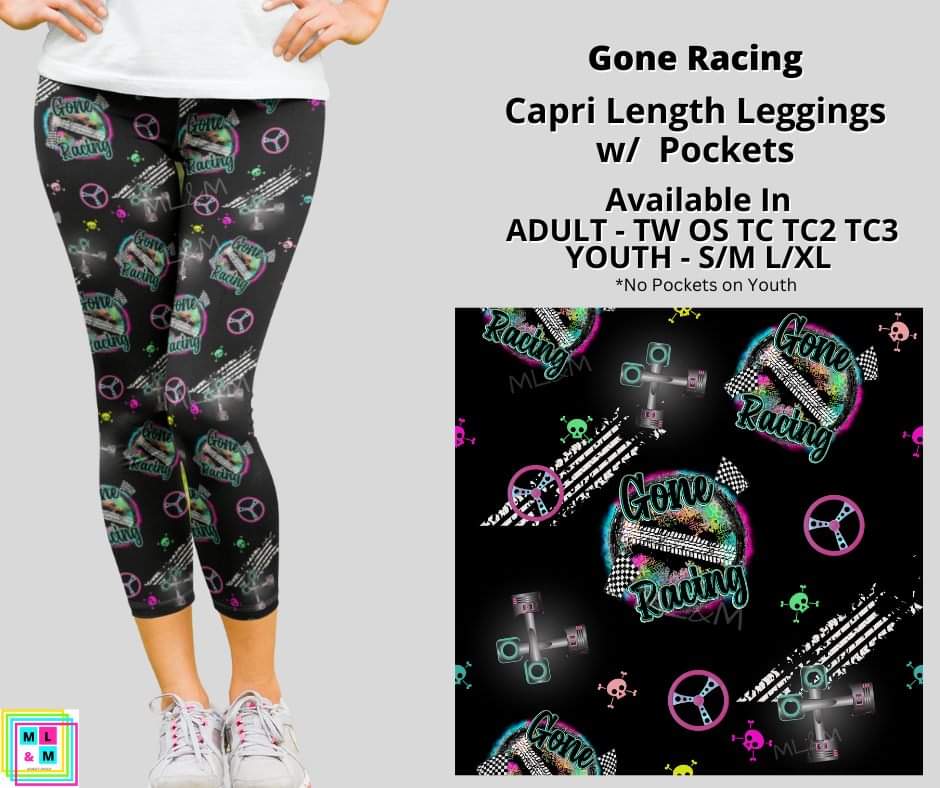 Gone Racing Capri Length w/ Pockets