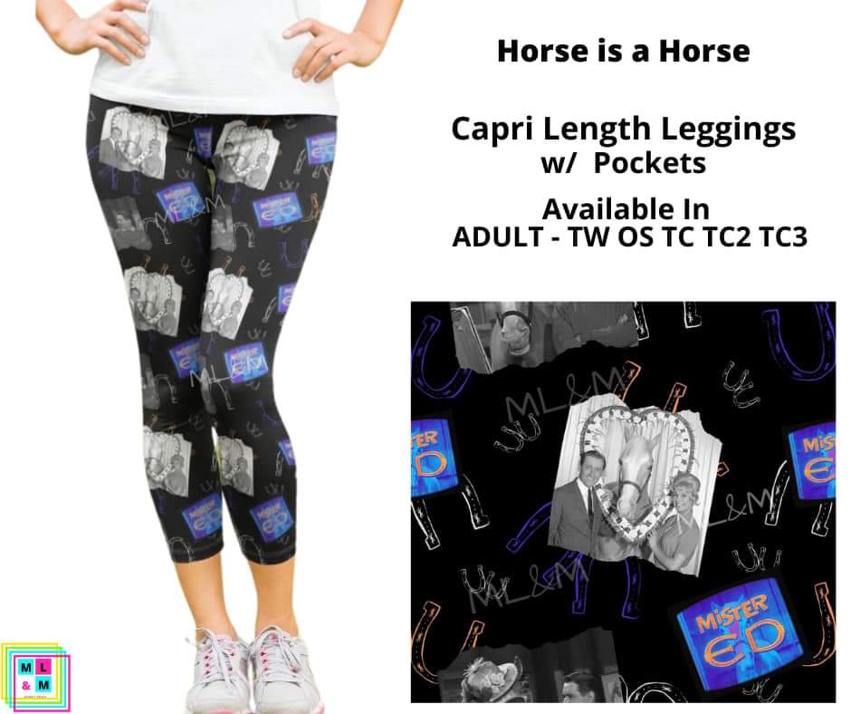 Horse is a Horse Capri Length w/ Pockets