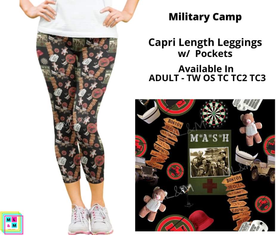 Military Hospital Capri Length w/ Pockets