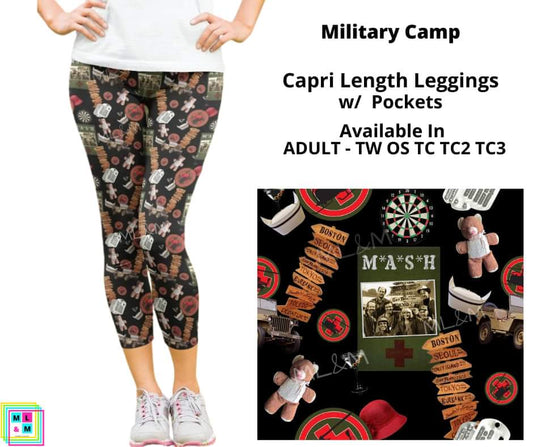 Military Hospital Capri Length w/ Pockets