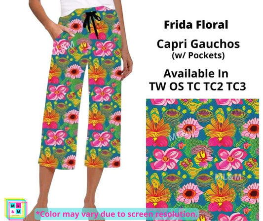 Frida Floral Capri Gauchos