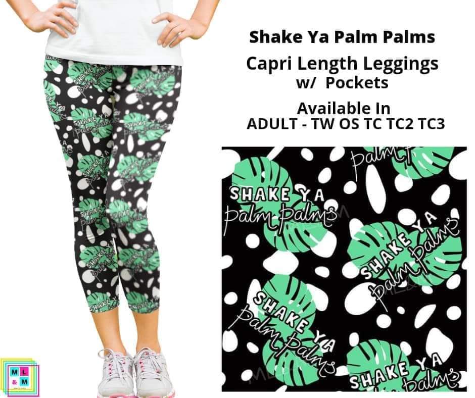 Shake Ya Palm Palms Capri Length w/ Pockets