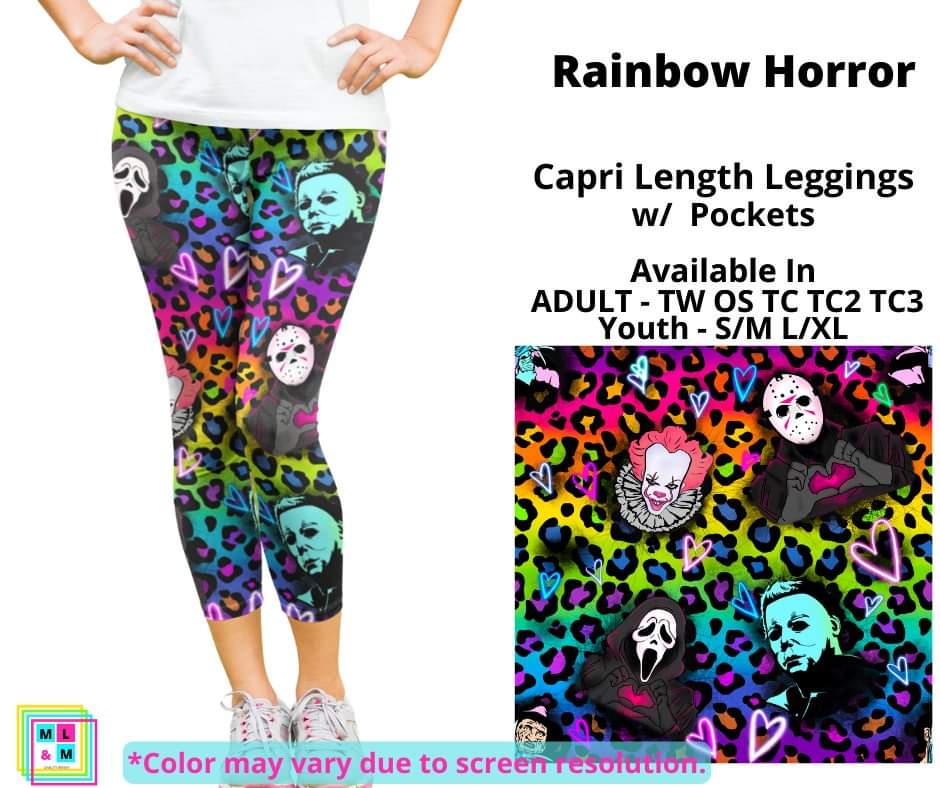 Rainbow Horror Capri Length w/ Pockets