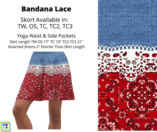 Bandana Lace Skort