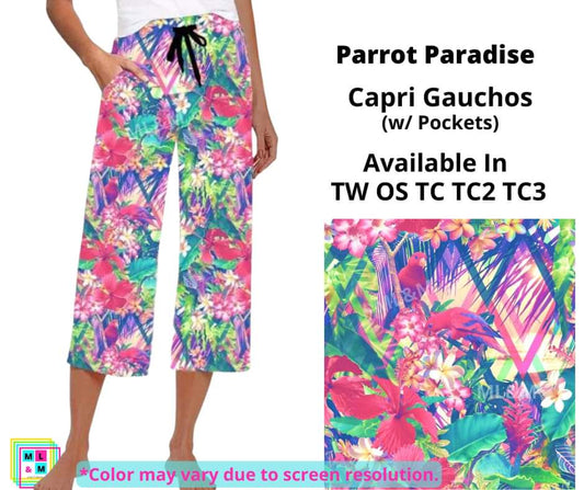 Parrot Paradise Capri Gauchos