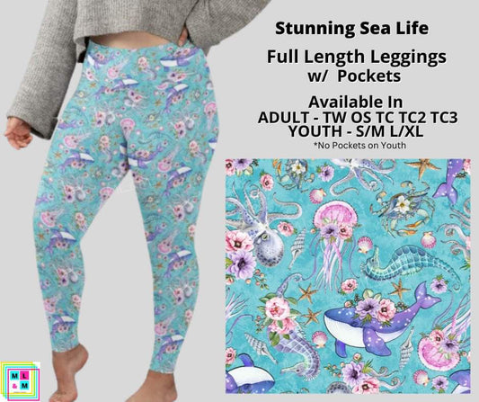 Stunning Sea Life Full Length w/ Pockets