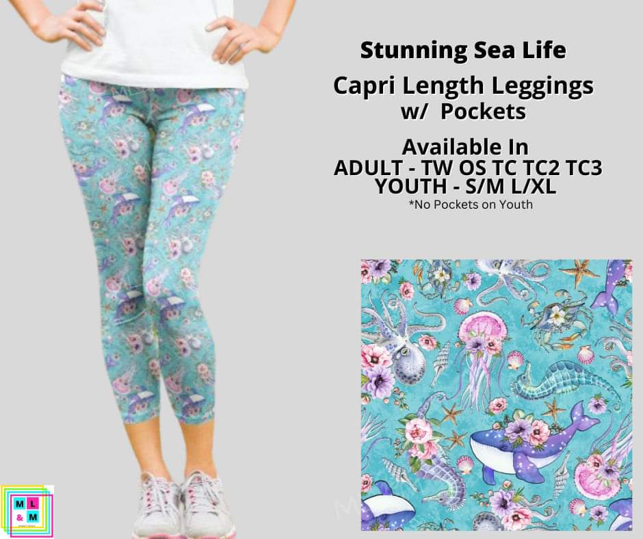 Stunning Sees Life Capri Length w/ Pockets