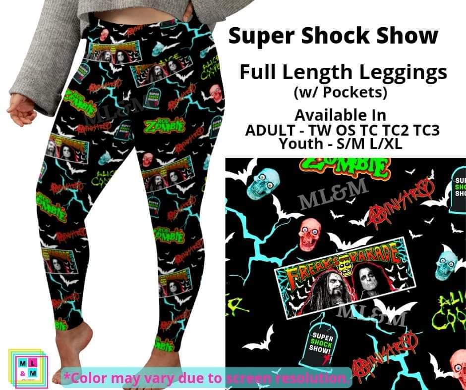 Super Shock Show Full Length Leggings w/ Pockets