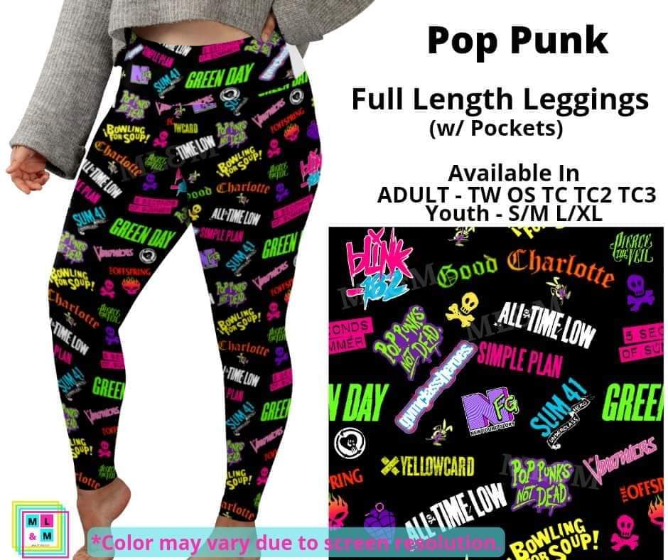 Pop Punk Full Length Leggings w/ Pockets