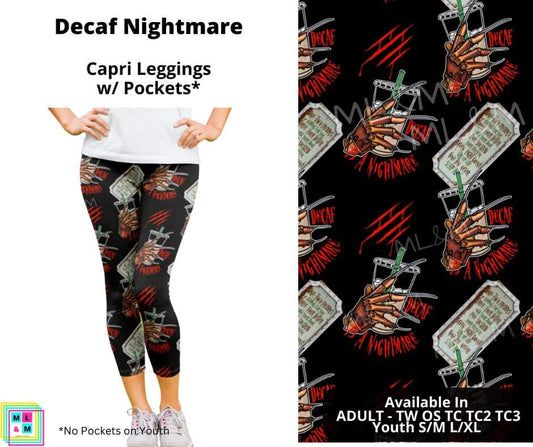 Decaf Nightmare Capri Length w/ Pockets