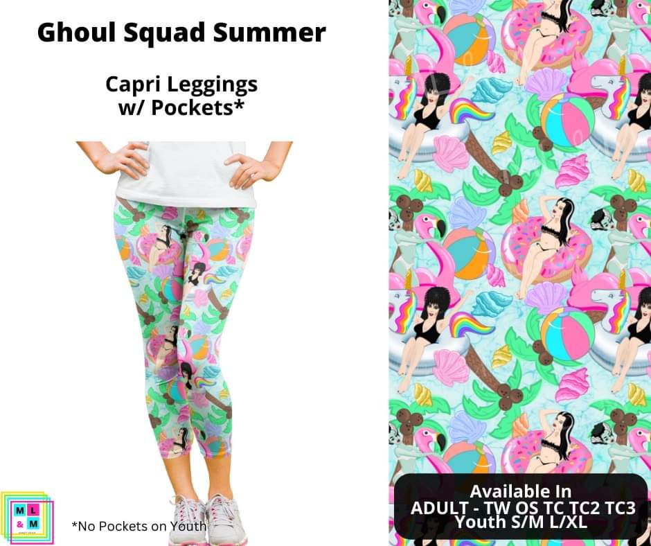Ghoul Squad Summer Capri Length w/ Pockets