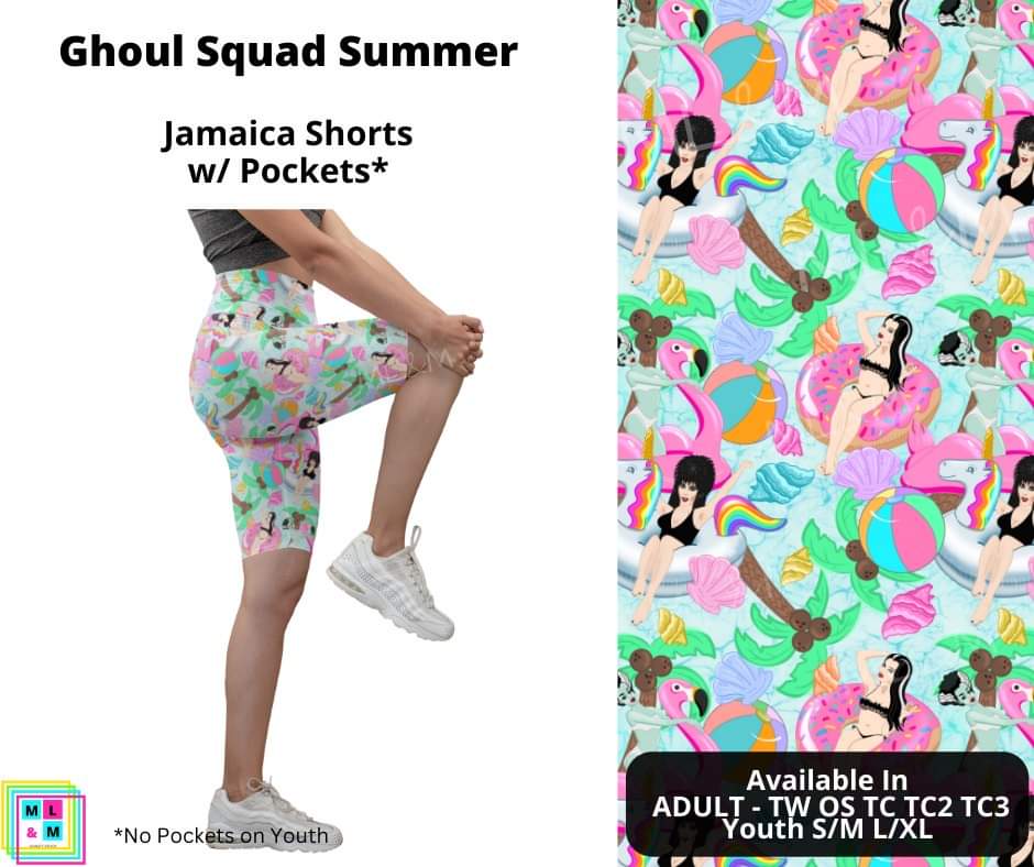 Ghoul Squad Summer 10" Jamaica Shorts