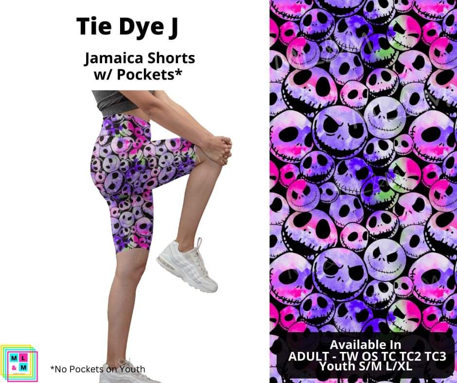 Tie Dye J 10" Jamaica Shorts