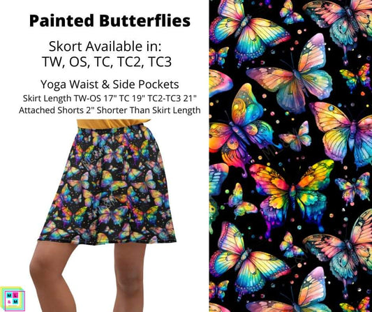 Painted Butterflies Skort