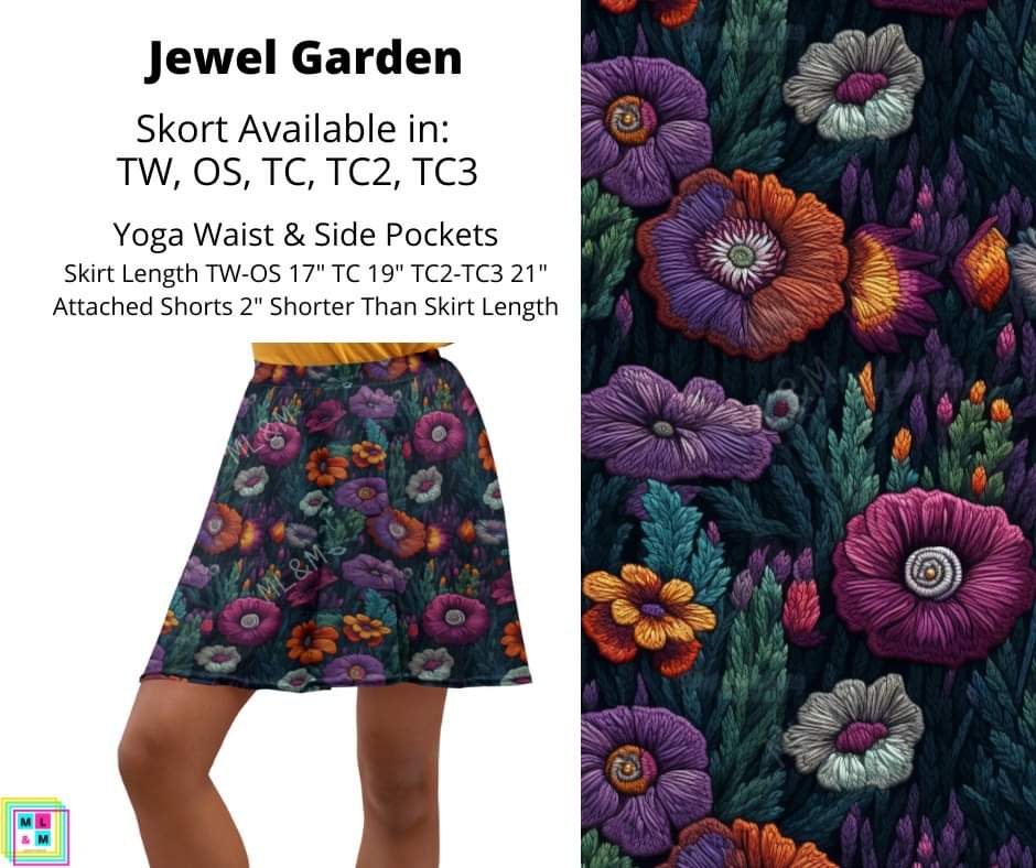 Jewel Garden Skort