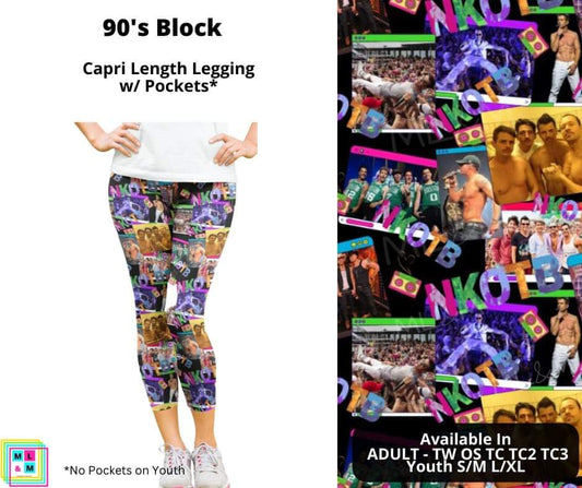 90's Block Capri Length w/ Pockets