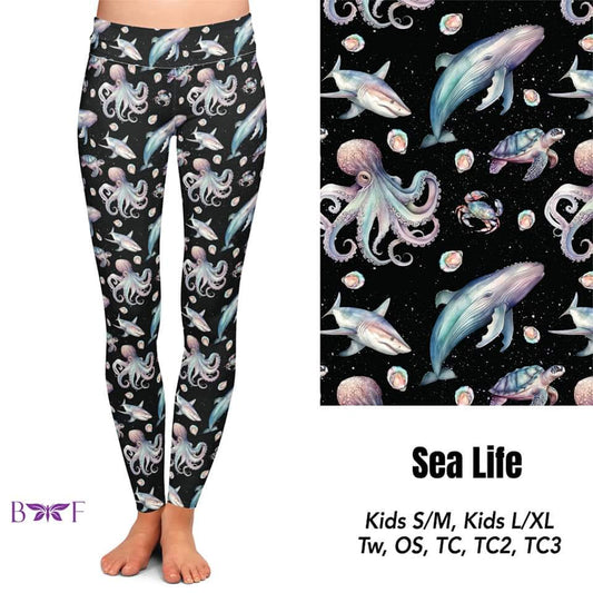 Sea Life Capris and Biker Shorts