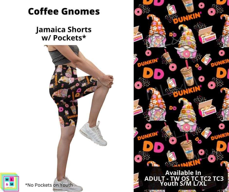 Coffee Gnomes 10" Jamaica Shorts