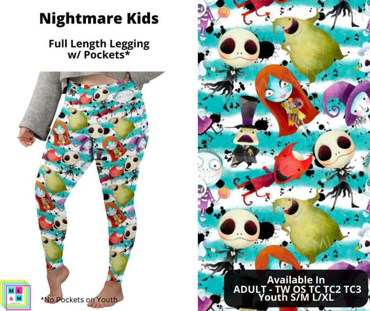 Nightmare Kids Full Length Leggings w/ Pockets