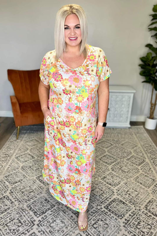 White Floral Maxi dress preorder closes 5/30 eta 5 weeks