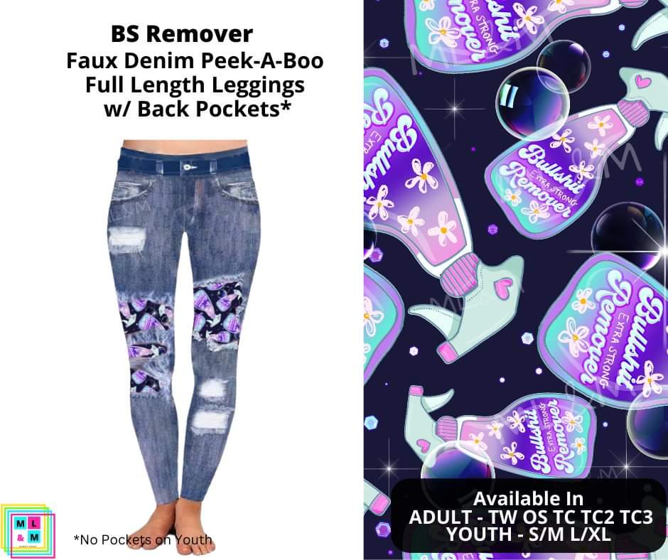 BS Remover Faux Denim Full Length