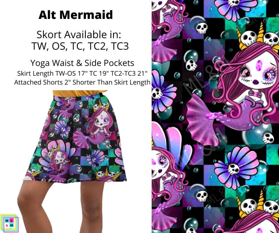 Alt Mermaid Skort