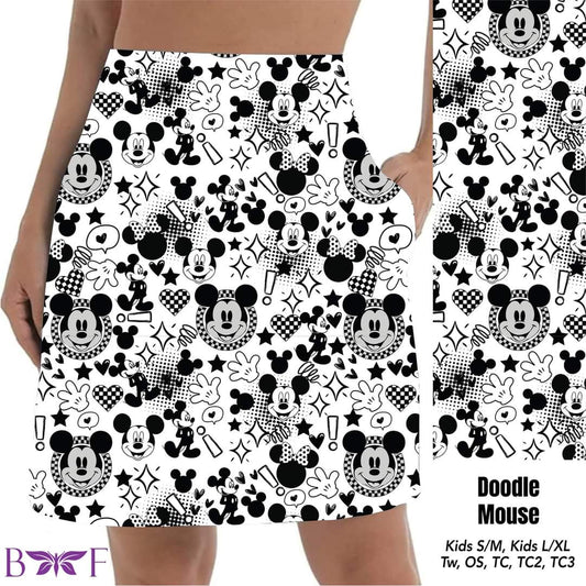 Doodle Mouse skort