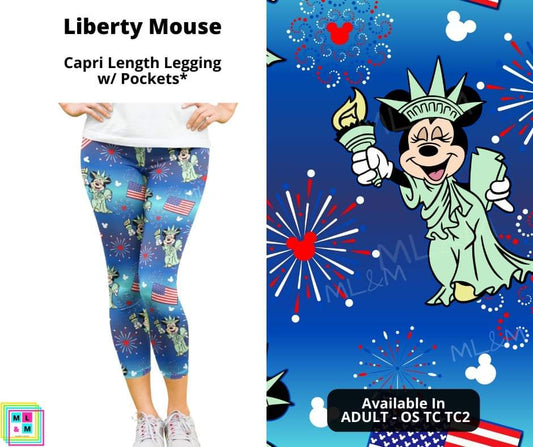 Liberty Mouse Capri Length w/ Pockets