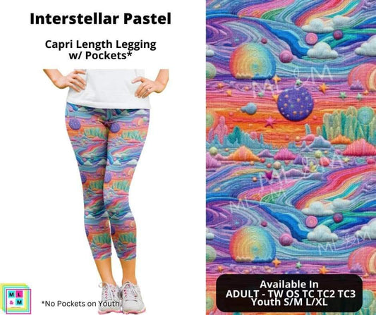 Interstellar Pastel Capri Length w/ Pockets