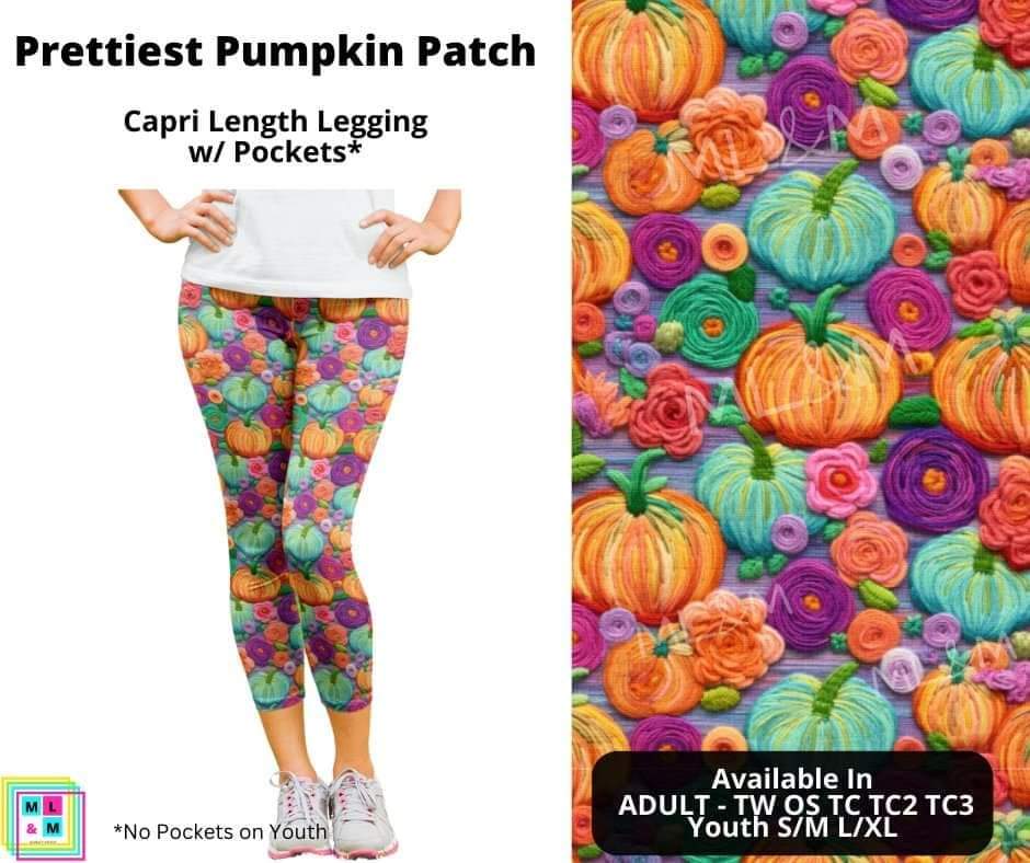 Prettiest Pumpkin Patch Capri Length w/ Pockets