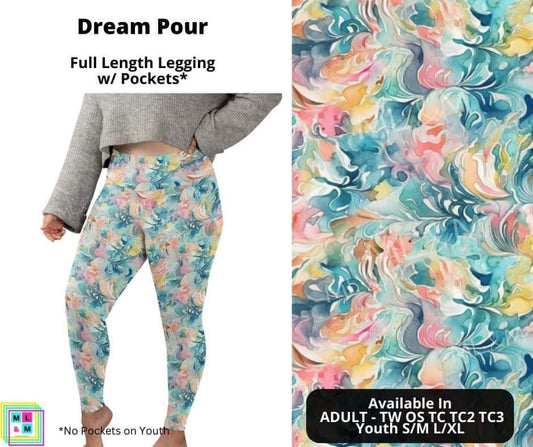 Dream Pour Full Length Leggings w/ Pockets