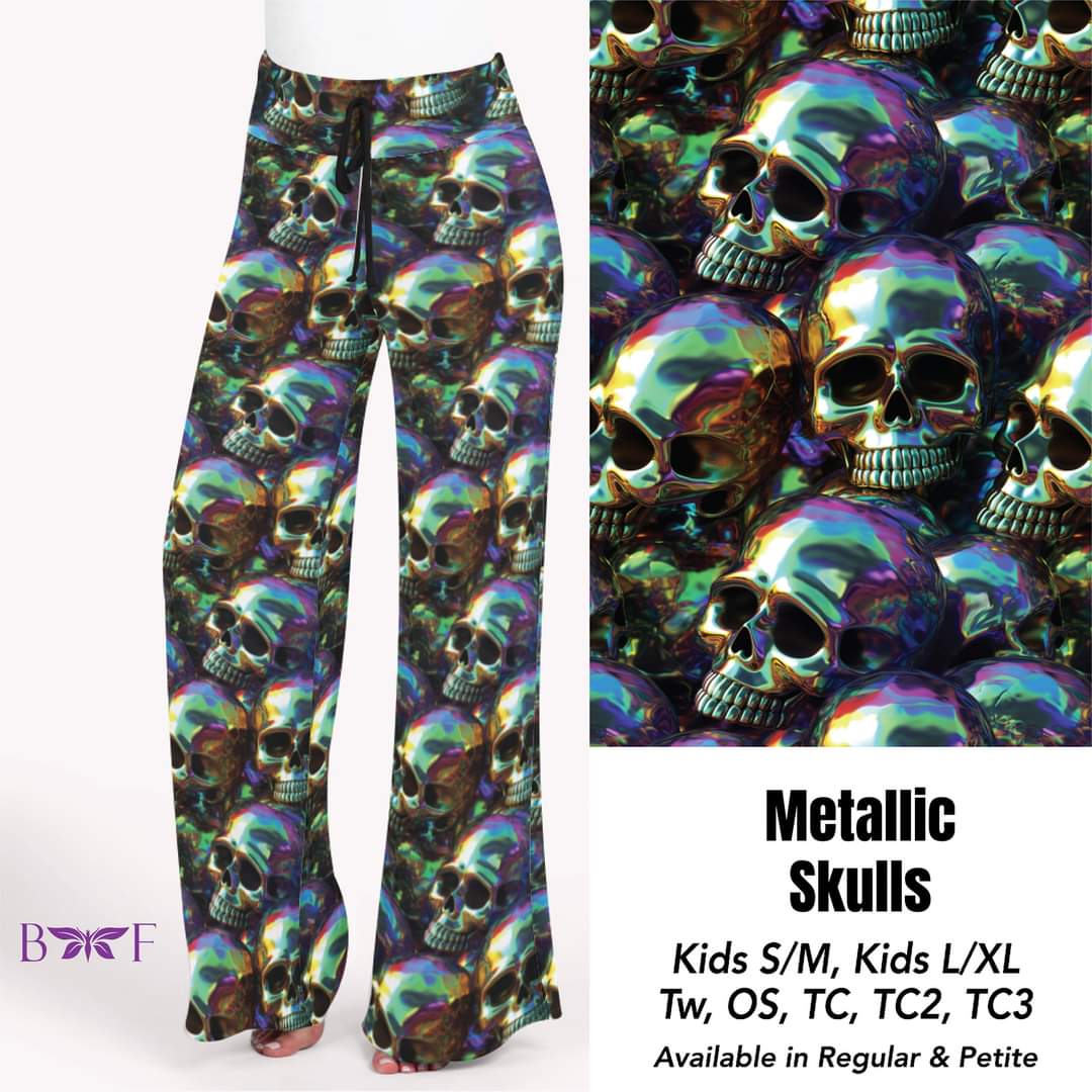 Metallic Skulls Leggings