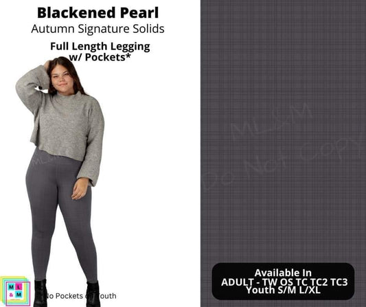 Blackened Pearl Full Length Leggings w/ Pockets