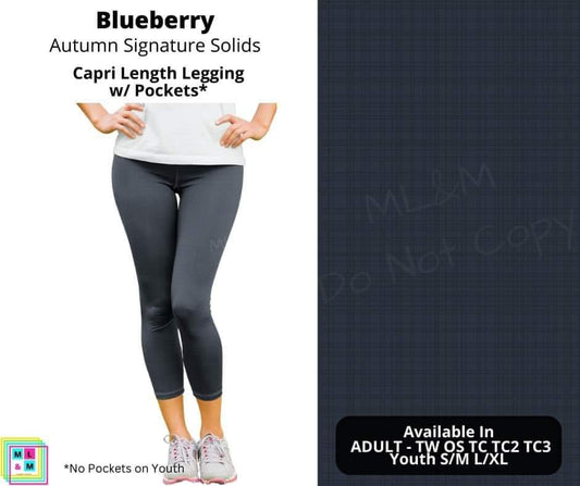 Blueberry Capri Length w/ Pockets