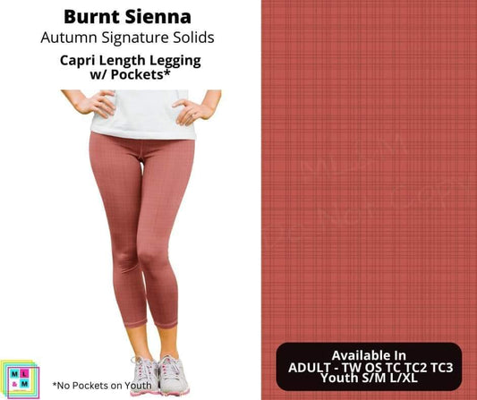 Burnt Sienna Capri Length w/ Pockets