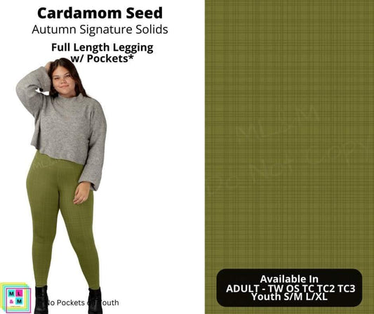 Cardamom Seed Full Length Leggings w/ Pockets