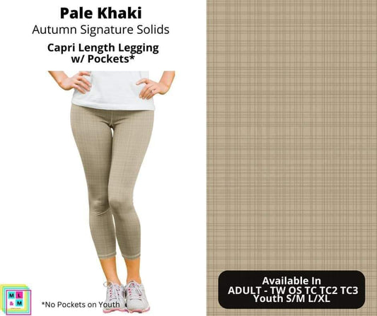 Pale Khaki Capri Length w/ Pockets