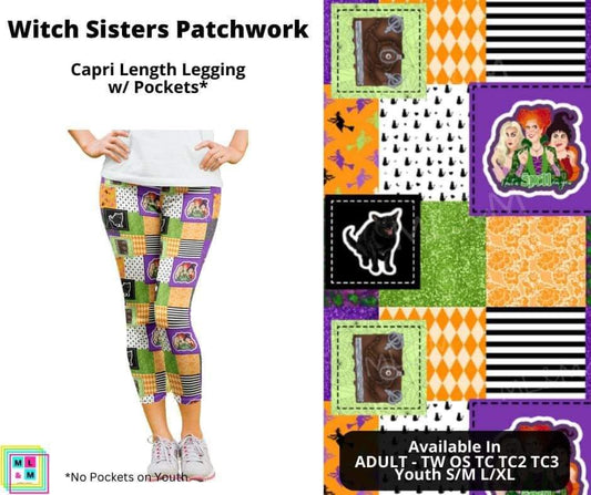 Witch Sisters Patchwork Capri Length w/ Pockets
