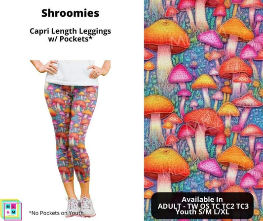 Shroomies Capri Length w/ Pockets