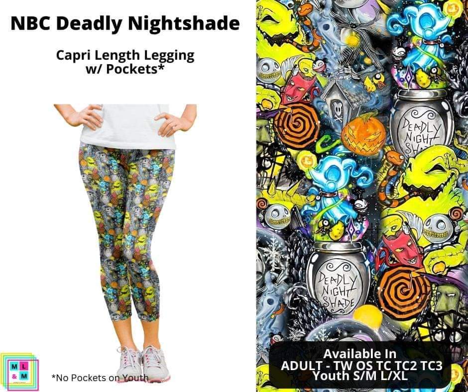 NBC Deadly Nightshade Capri Length w/ Pockets