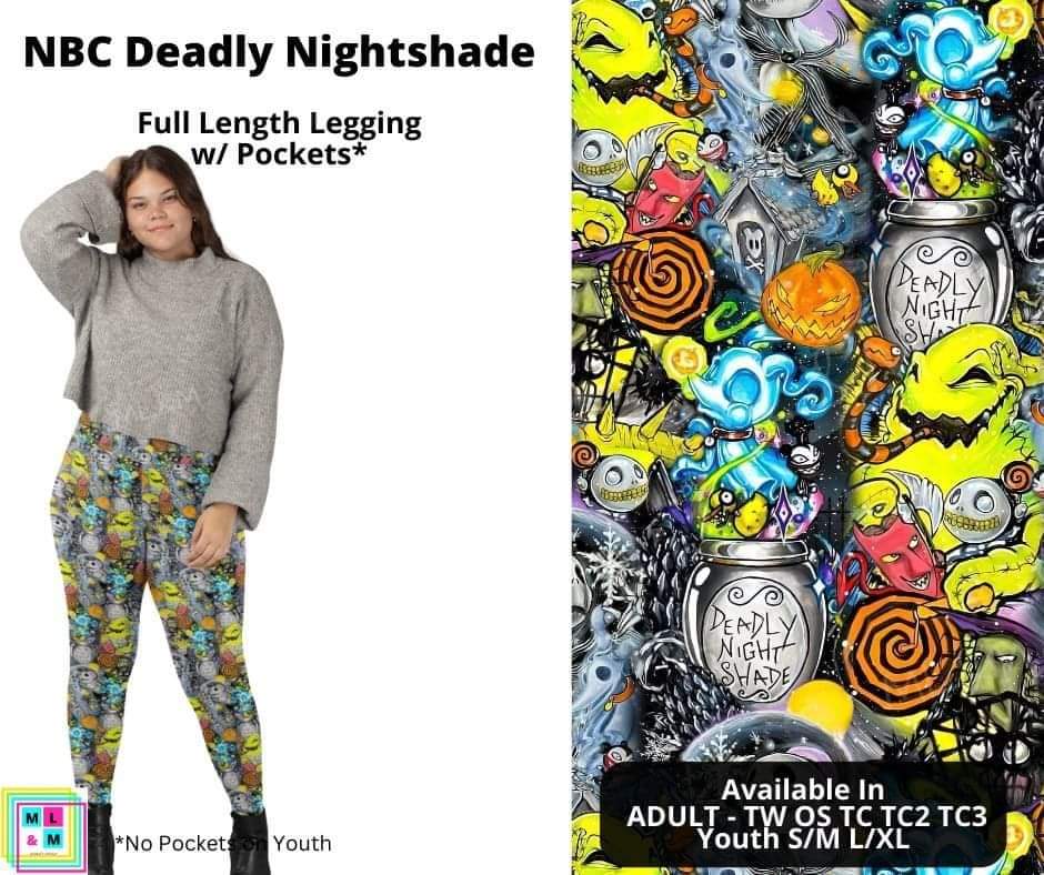 NBC Deadly Nightshade Full Length Leggings w/ Pockets