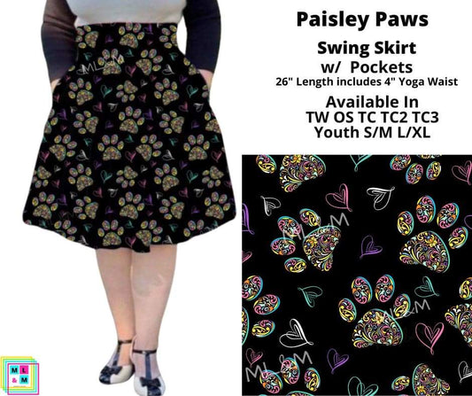 Paisley Paws Swing Skirt