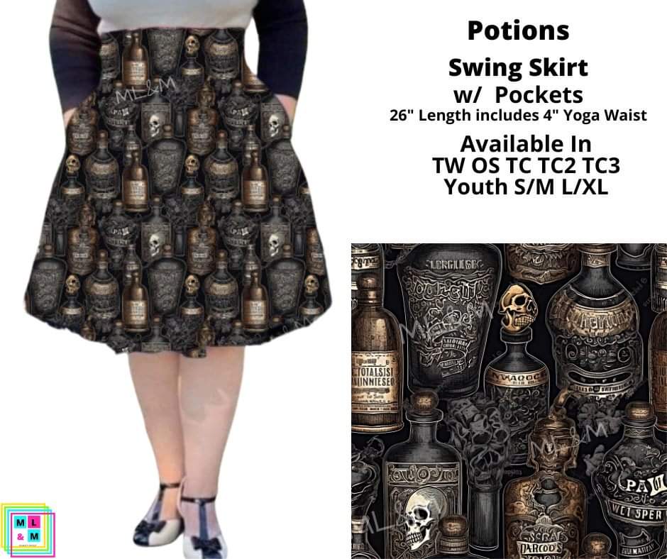 Potions Swing Skirt