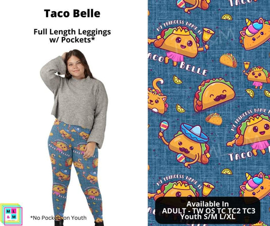 Taco Belle Full Length Leggings w/ Pockets