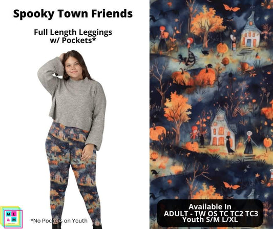 Spooky Town Friends Full Length Leggings w/ Pockets