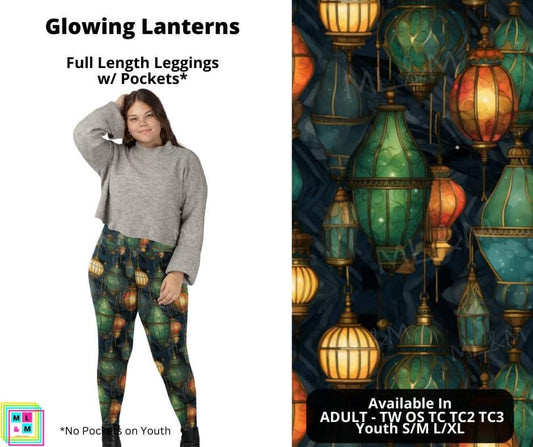 Glowing Lanterns Full Length Leggings w/ Pockets