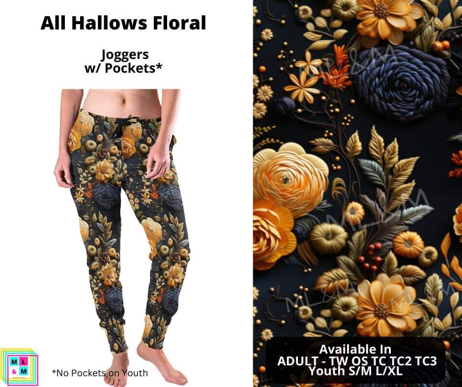 All Hallows Floral Joggers